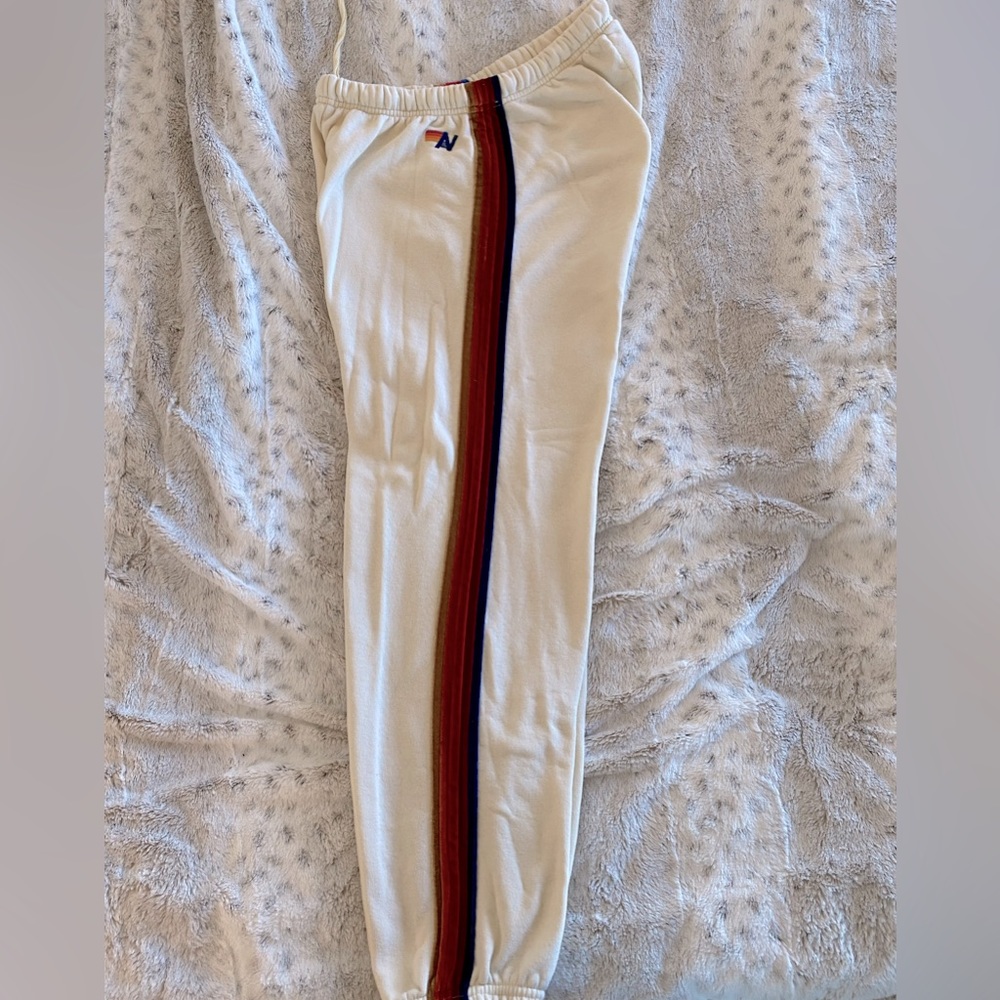 Aviator Nation Velvet Striped sweatpants size Large